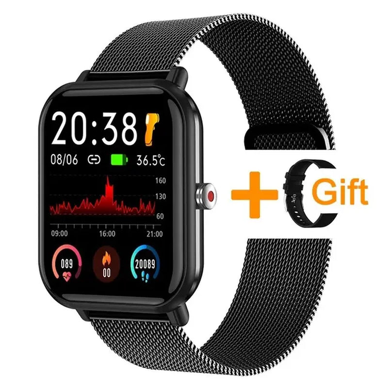 2024 New Smart Watch Ladies Full Touch Screen Sports Fitness Watch IP67 Waterproof Bluetooth for Android IOS Smartwatch Men