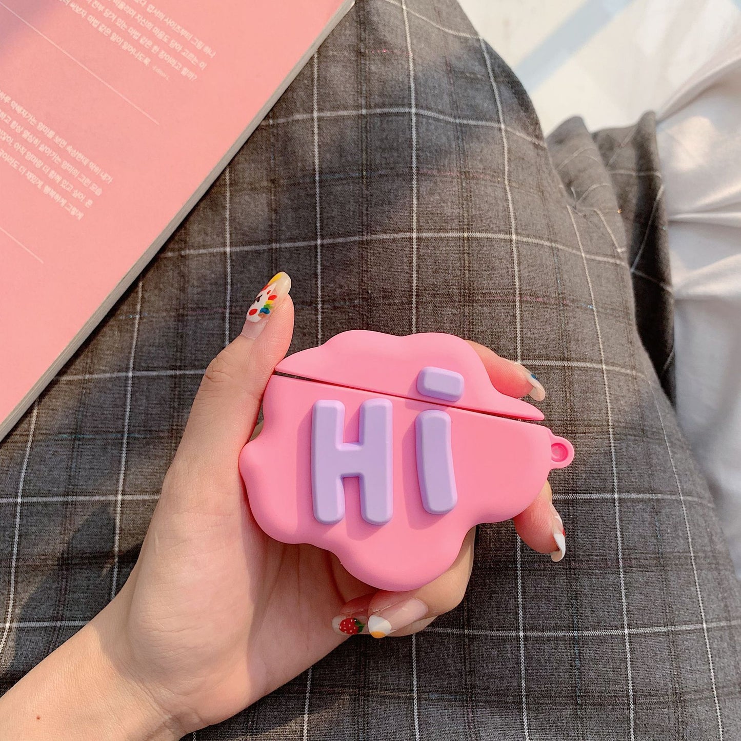 AirPod 2 Case 3D HI BYE Cute Cover