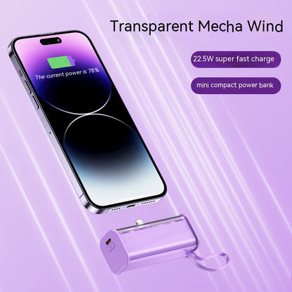 Industrial Wind Transparent Capsules Power Bank