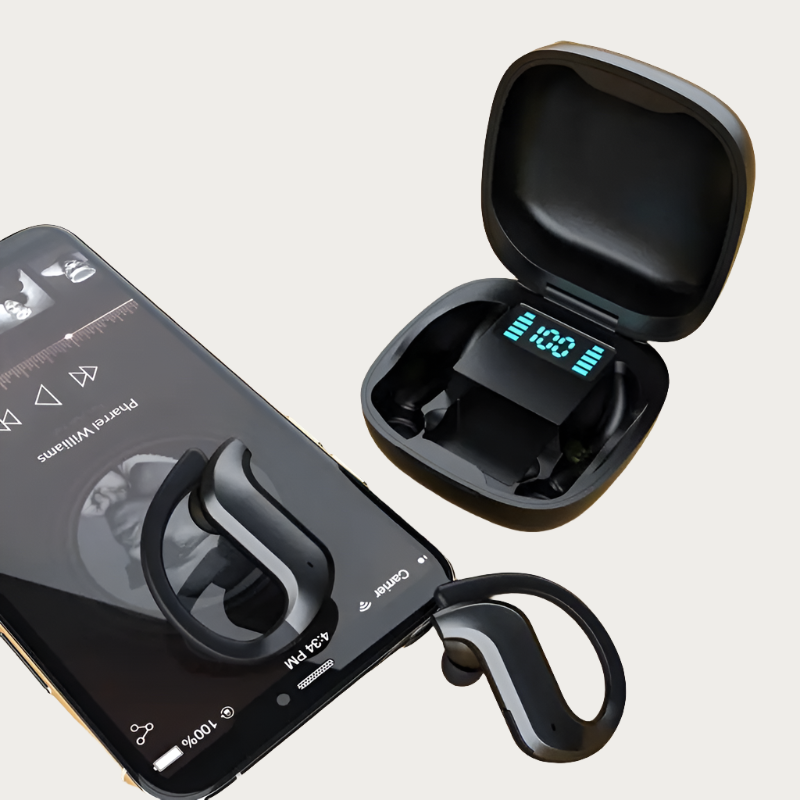 BassBoost MD03 Ear Hook Wireless Earbuds