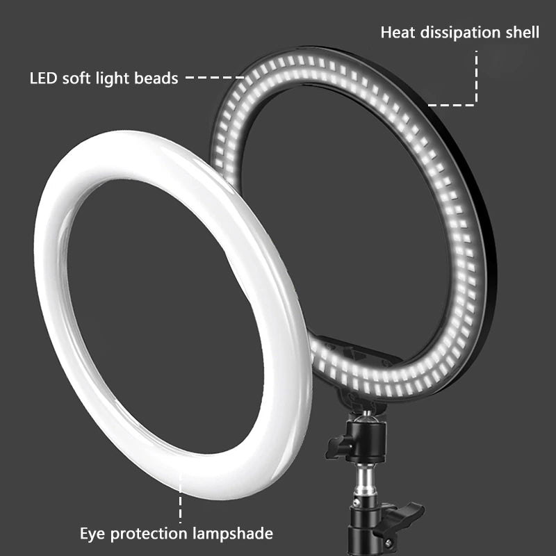 10-Inch Selfie Ring Light with Tripod