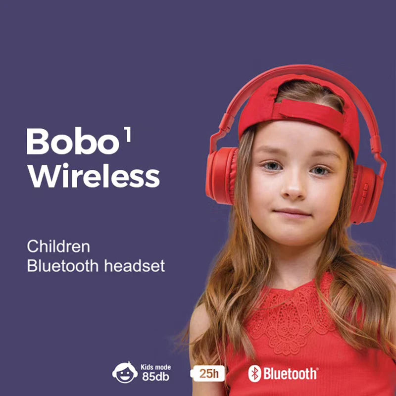 Bobo Wireless Kids Headphones Bluetooth Earphones