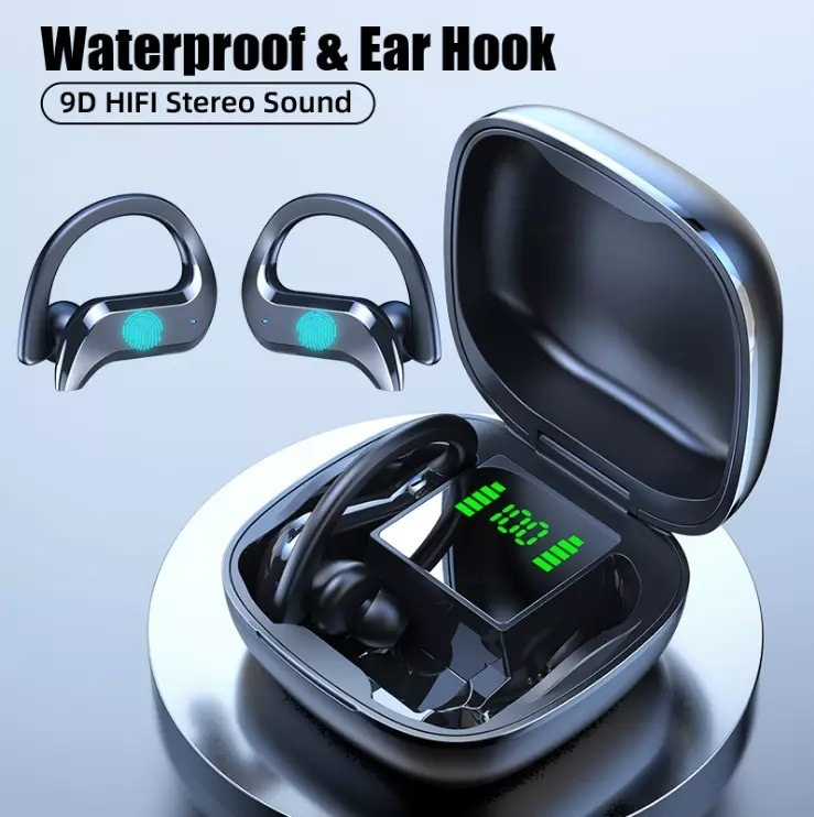 BassBoost MD03 Ear Hook Wireless Earbuds