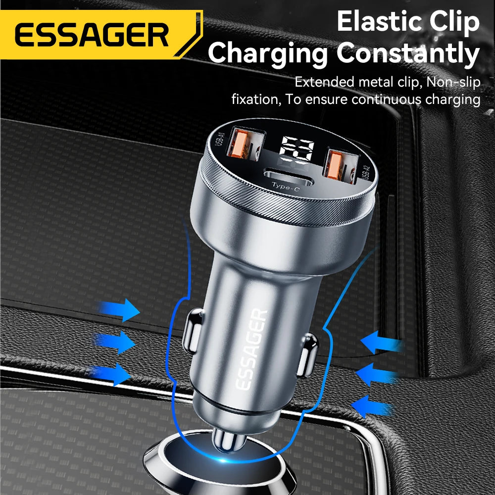 80W USB Type-C PD Car Charger for Fast Charging