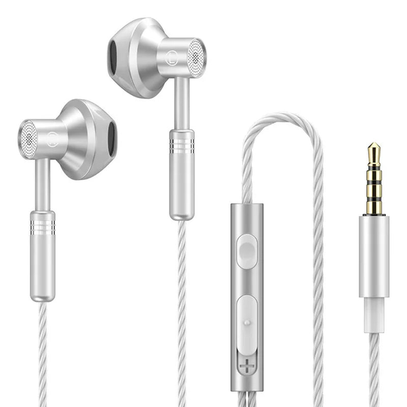 9D Stereo Wired Earphones with Mic